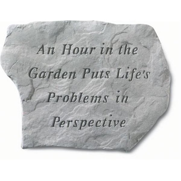 Kay Berry Inc Kay Berry- Inc. 63120 An Hour In The Garden Puts Lifes Problems In Perspective - Garden Accent - 14.5 Inches x 11 Inches 63120